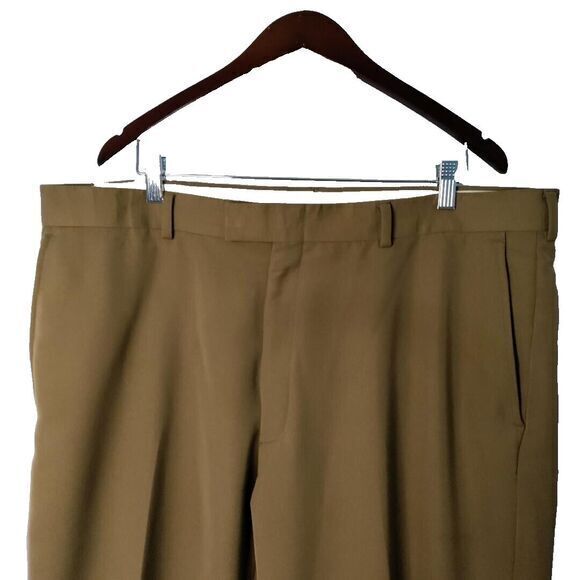 Kenneth Cole Reaction Pleated Polyester Men‎ 40X30 Classical Travel Dress Pants - Picture 2 of 5